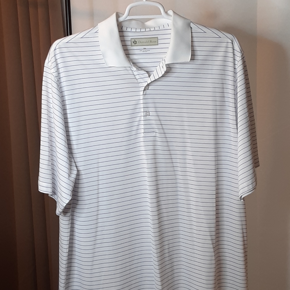 Donald Ross XXL Striped Polo Shirt Short Sleeves